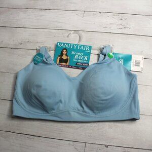 Vanity Fair Women's Wireless Bra Size L Smooth Back Comfort Padded